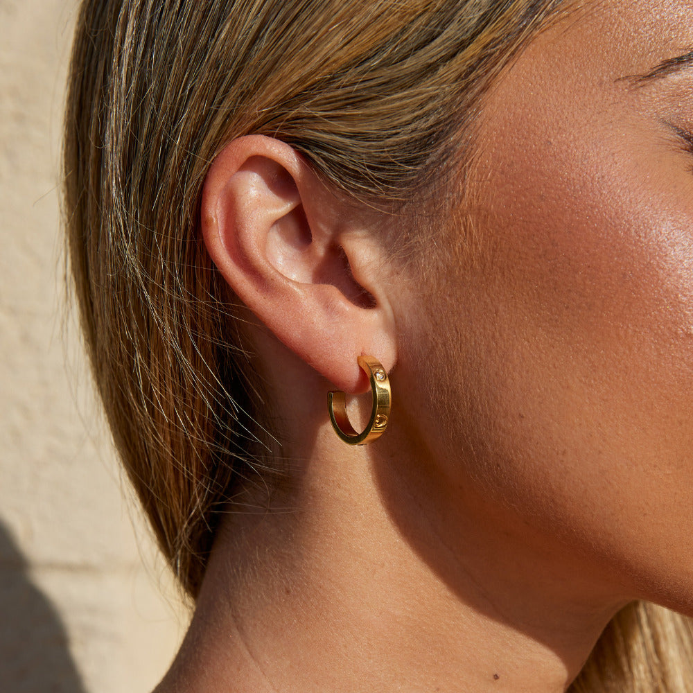 'Small Love' Hoop Earrings